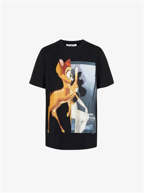 men givenchy bambi t-shirt|Givenchy Bambi Print Cotton Jersey T.